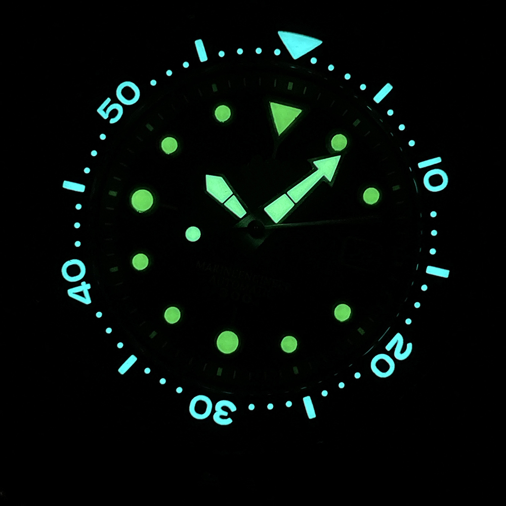 Custom watches 316L for diving with Swiss Super-LumiNova BGW9 dial 8 best-company-watch