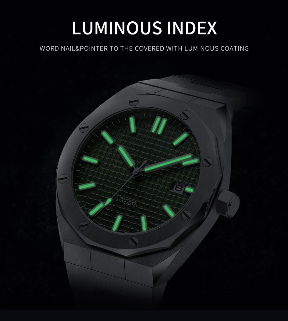 OEM logo accurate automatic stainless steel watch for sale