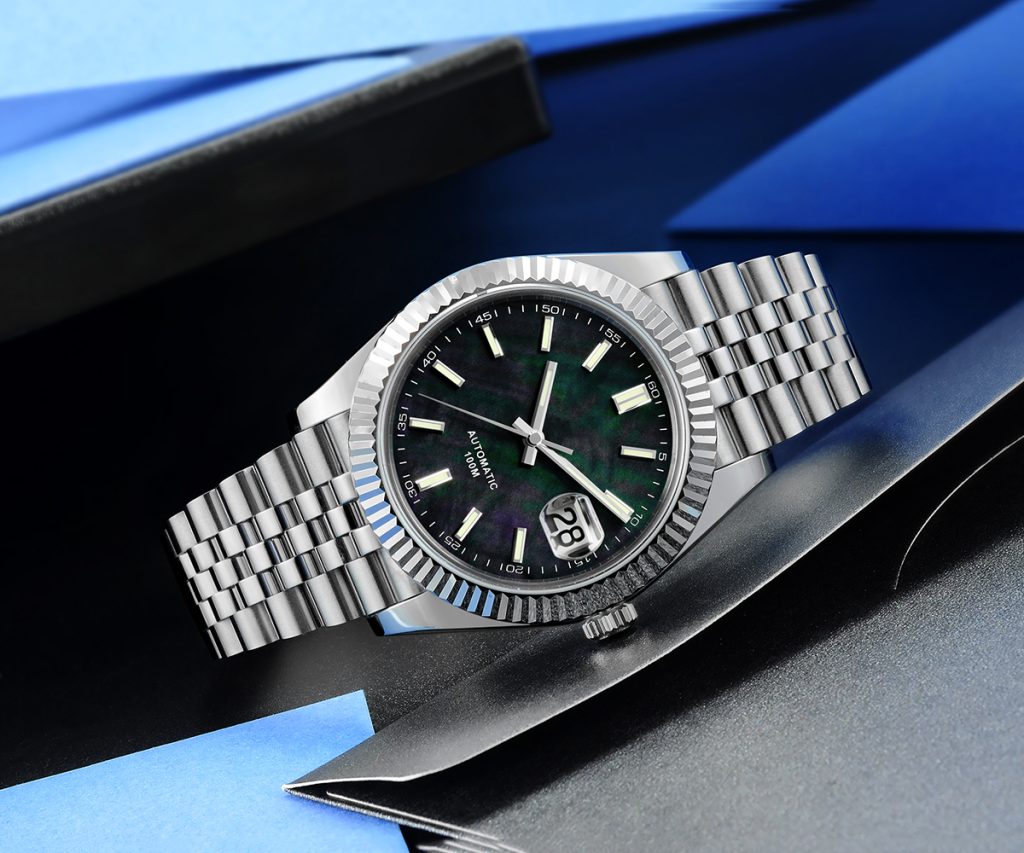 stainless strap watch