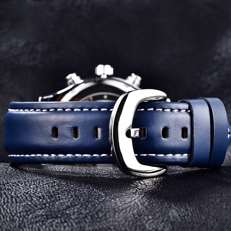 custom genuine leather strap watches makers
