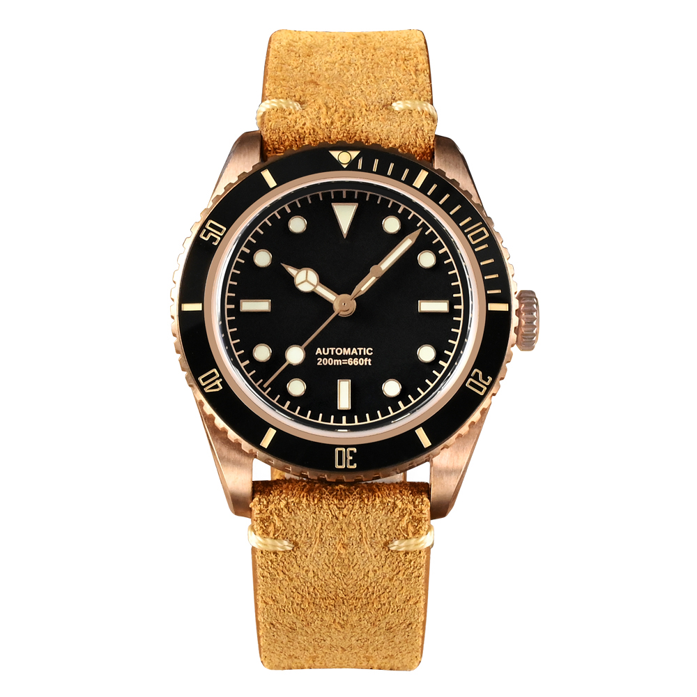 Luxury Tin bronze watch logo customized with swiss movt