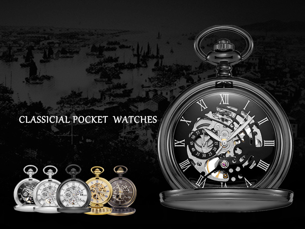 Custom hunter style pocket watch with logo