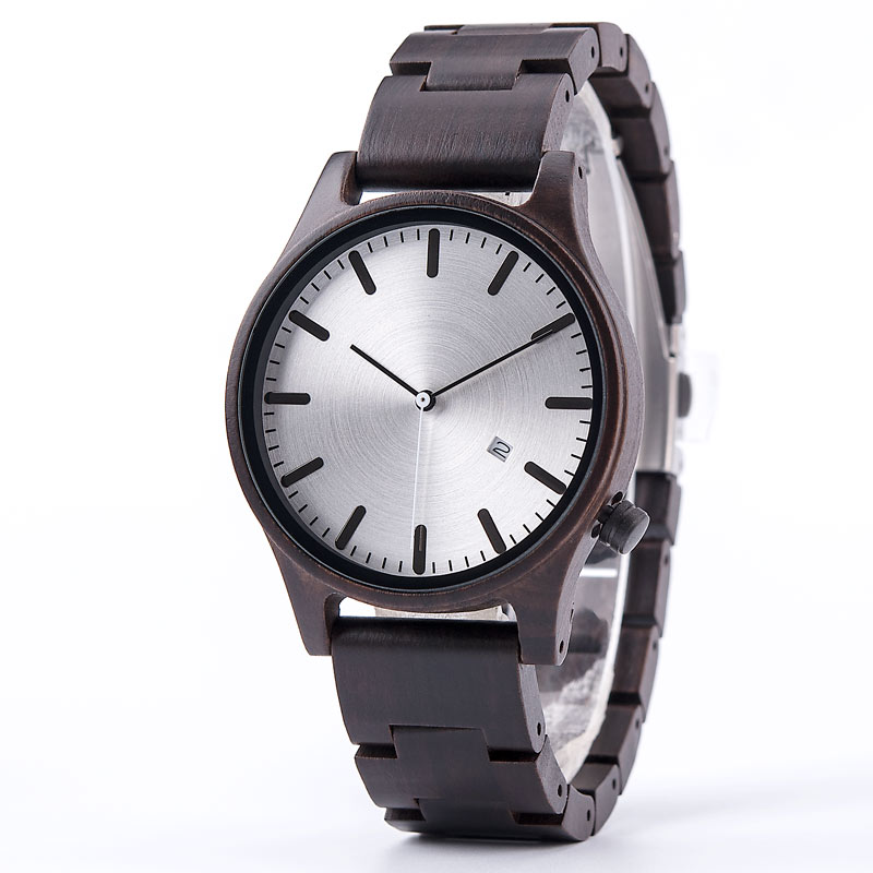 wood face watch
