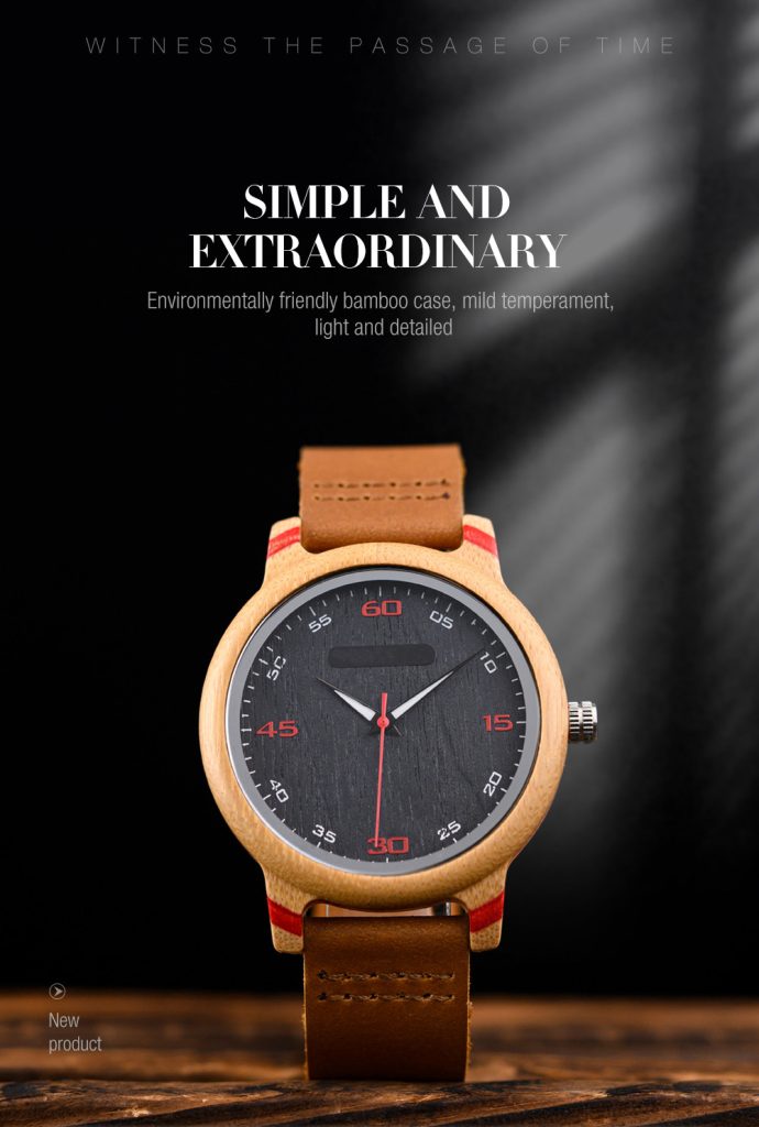 wood watch leather band