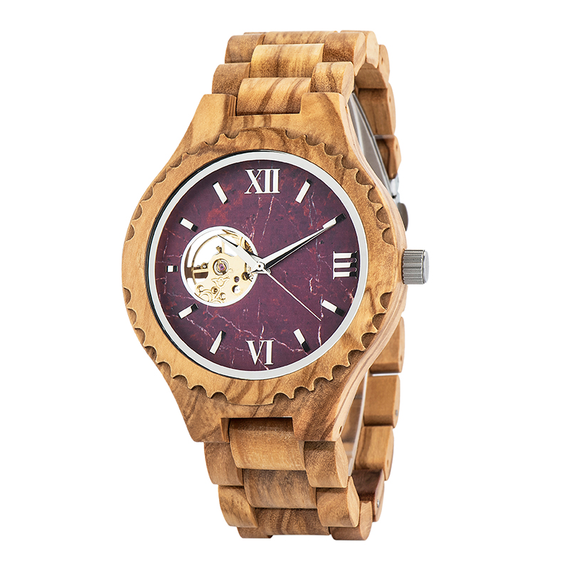 zebra wood watch