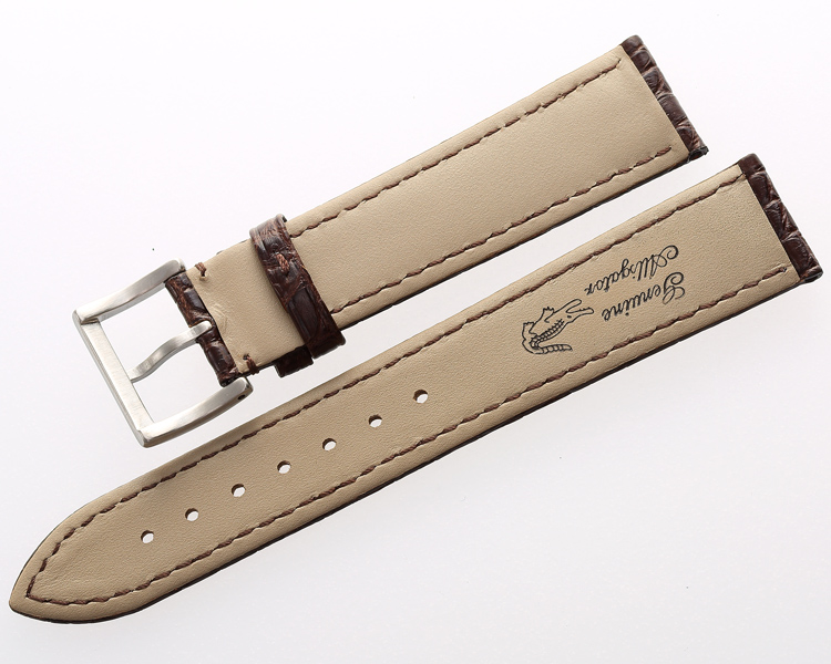 Custom luxury crocodile leather watch bands production in bulk