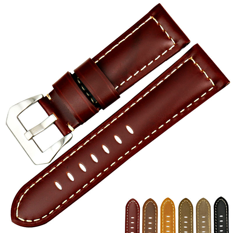 OEM different shape real leather strap with your logo with different color