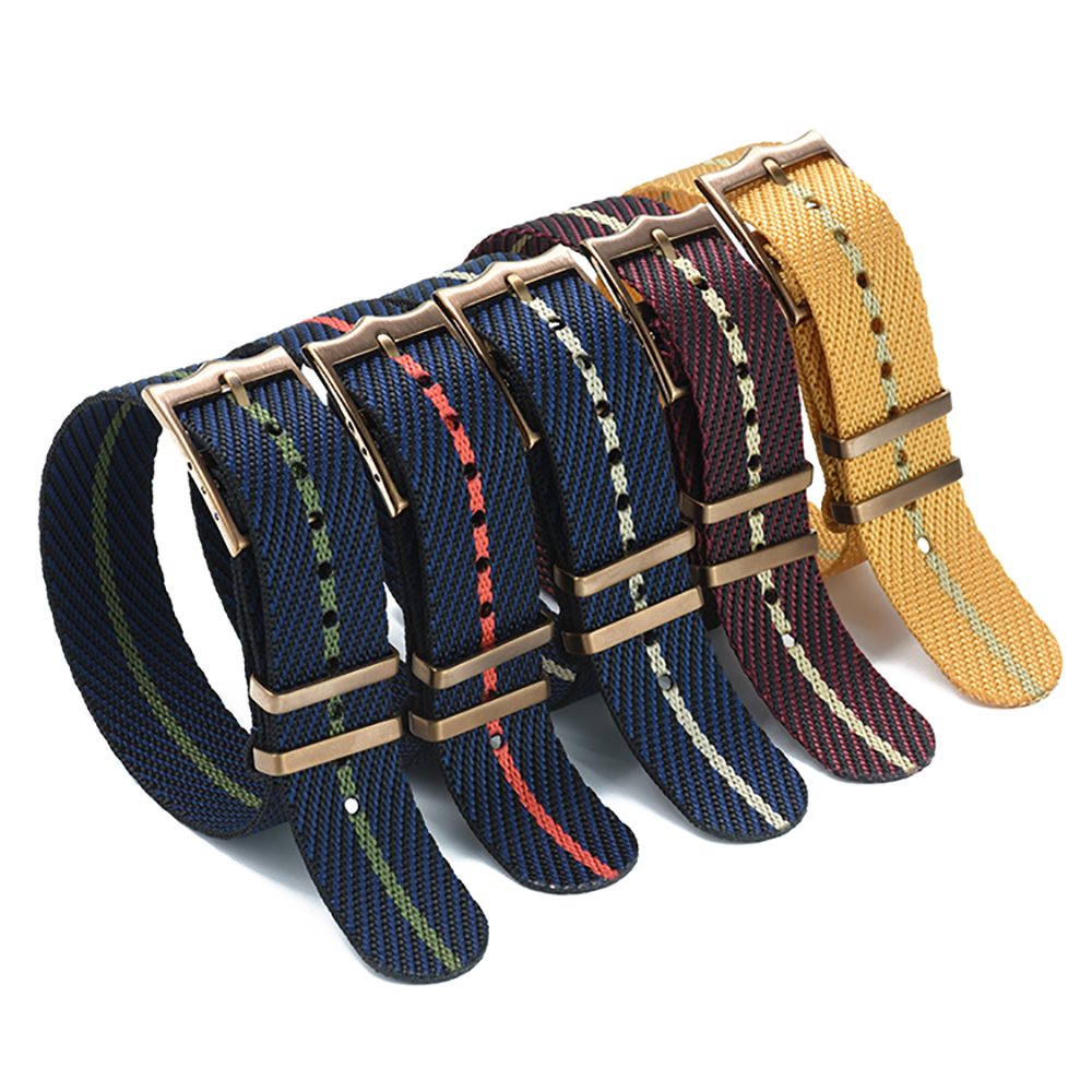 Custom nylon watch band with different color