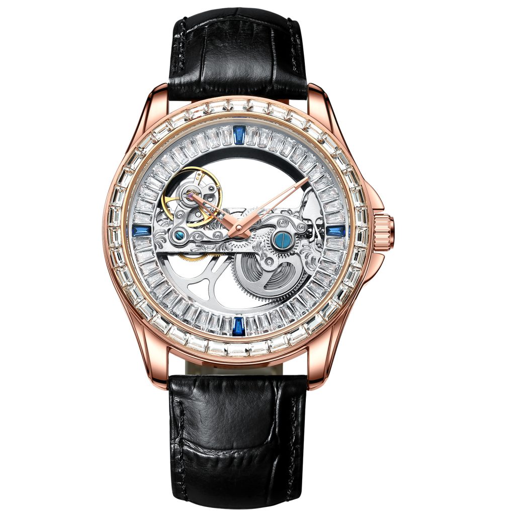 custom genuine leather strap watches