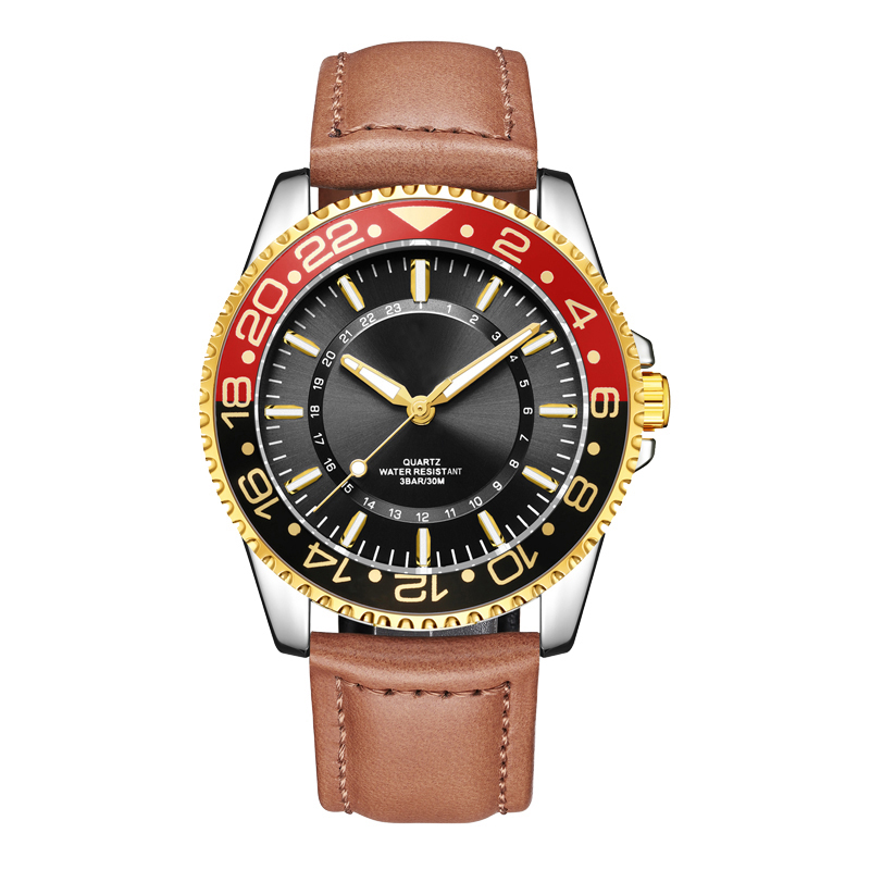 Custom logo mens quartz date watches waterproof luminous C3