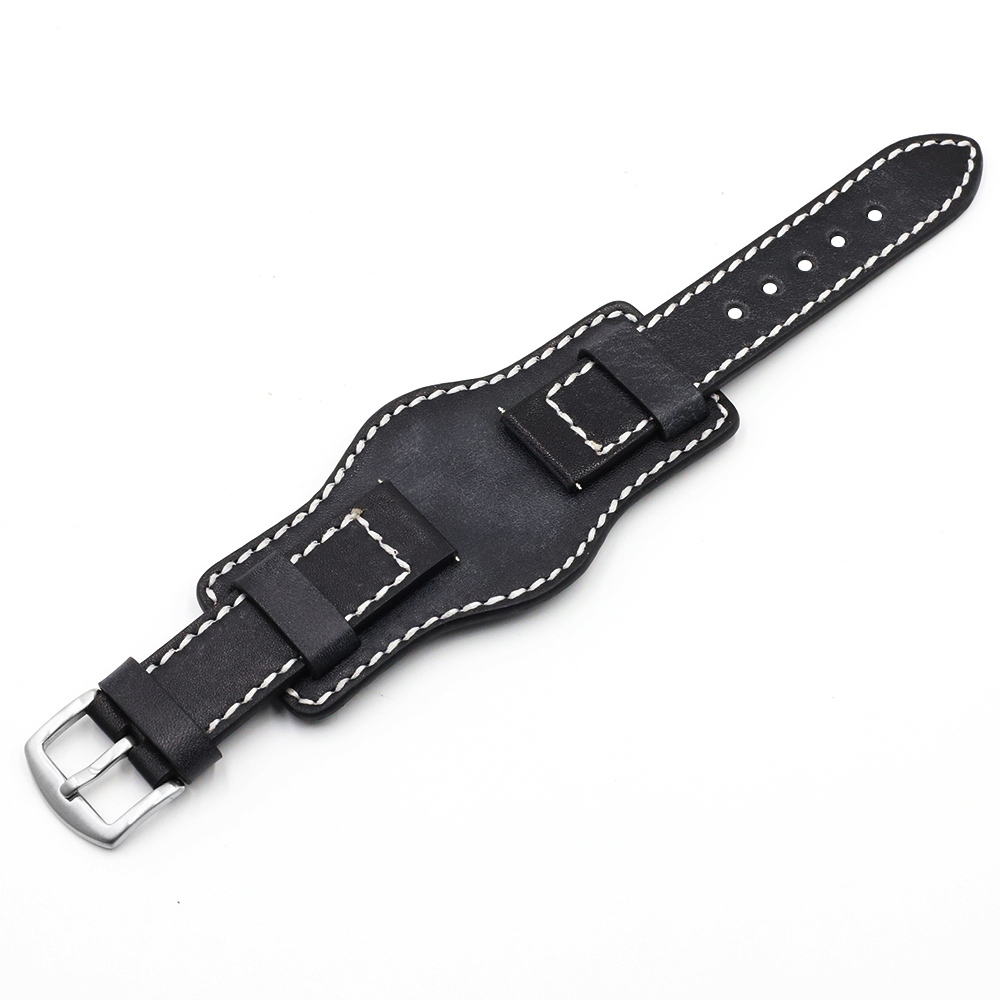 Hand made men`s wrist leather watch bracelets
