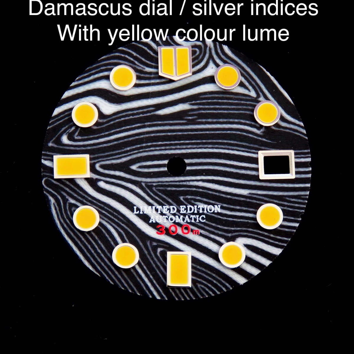 damascus watch dial factory Custom watch dials with different patterns C3 BGW9 luminova,watch dial maker,custom watch dials,watch dials made in China - damascus watch dial factory - OEM Watch Manufacturer in China