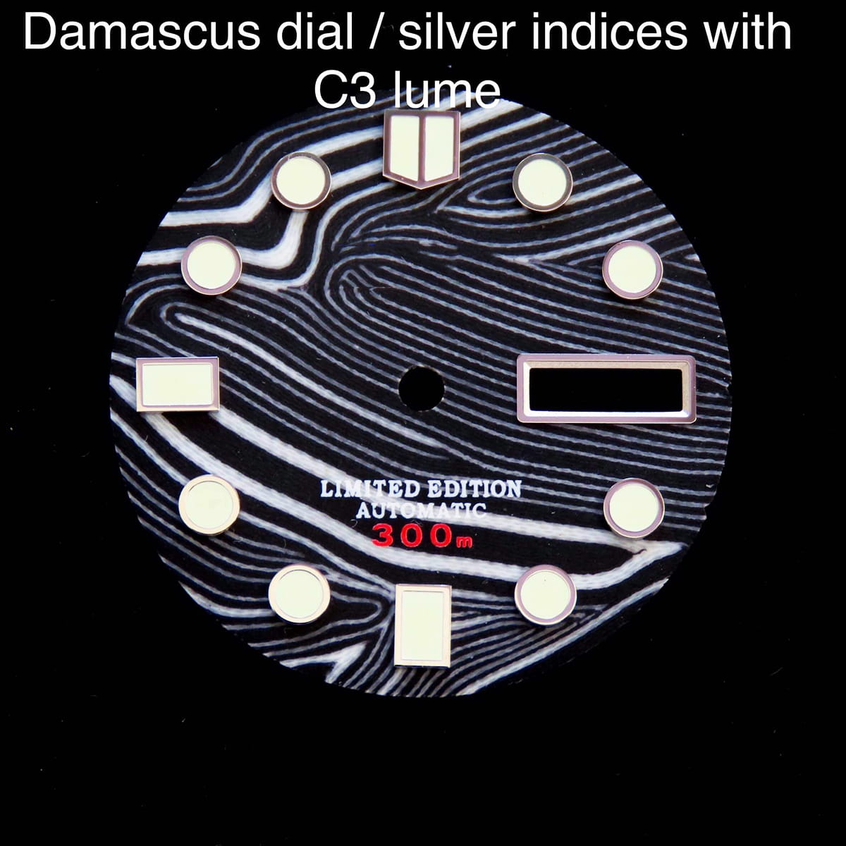 damascus watch dial maker Custom watch dials with different patterns C3 BGW9 luminova,watch dial maker,custom watch dials,watch dials made in China - damascus watch dial maker - OEM Watch Manufacturer in China