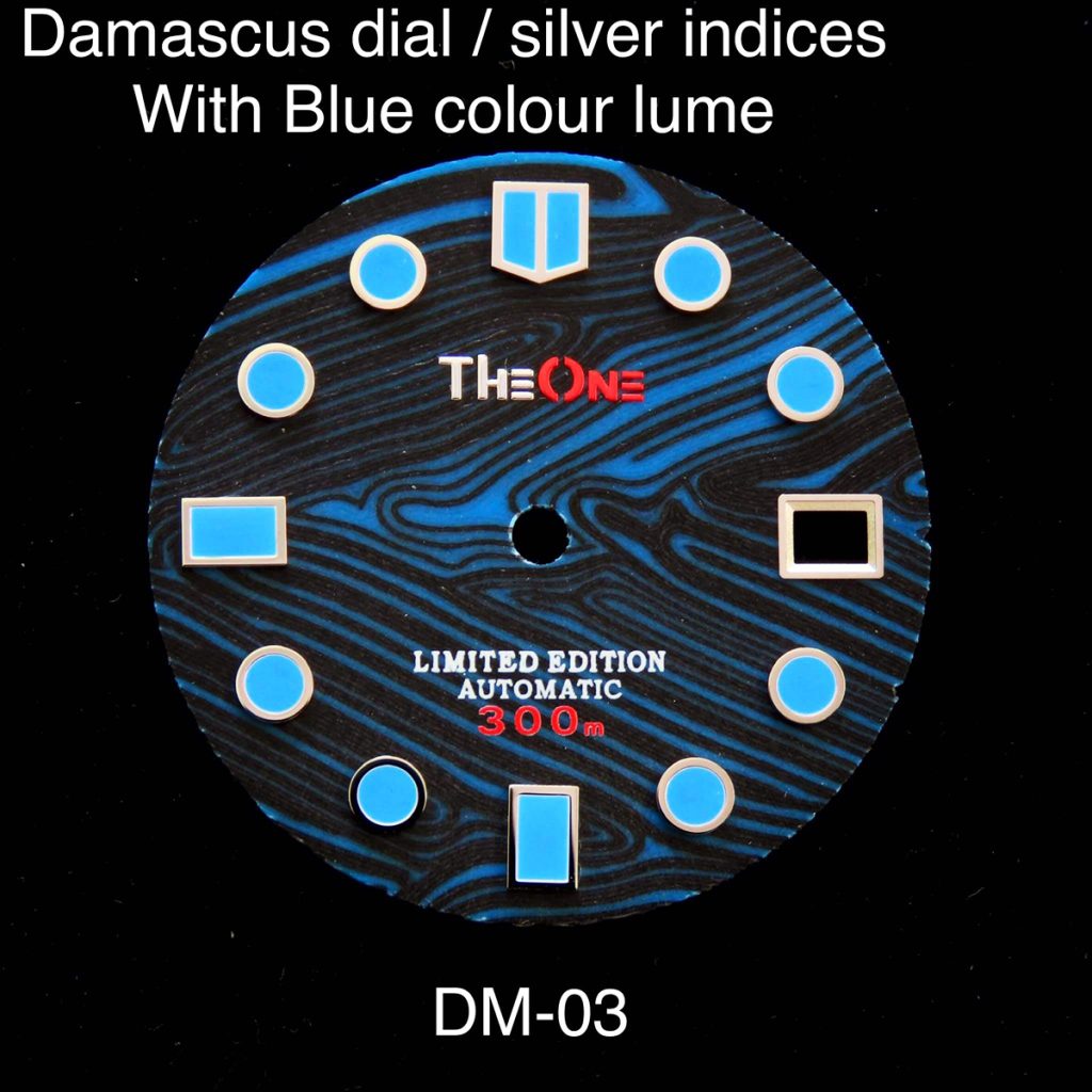 design damascus watch dial