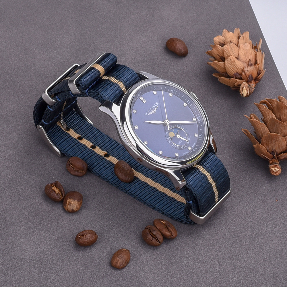 Custom nato nylon watch straps buckle with logo
