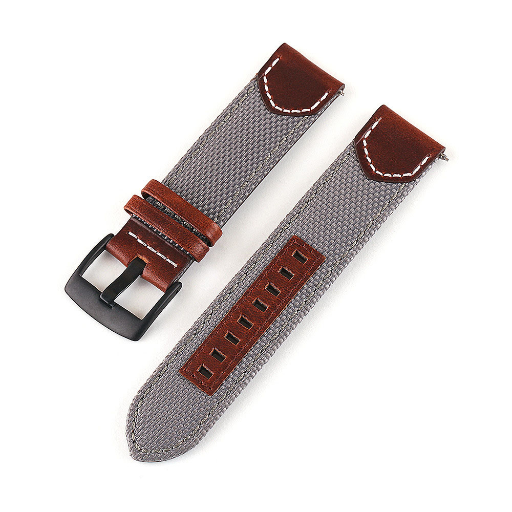 Custom nylon canvas strap watchbands in bulk