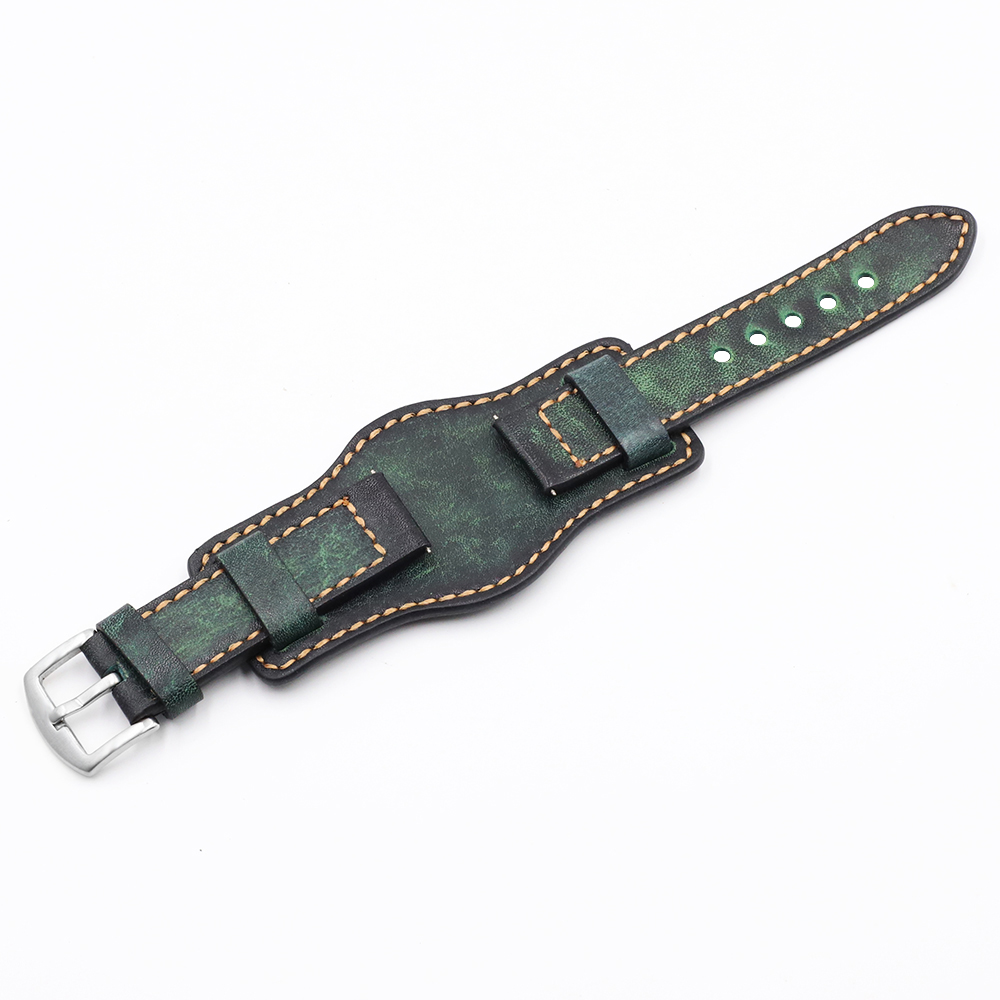 Hand made men`s wrist leather watch bracelets