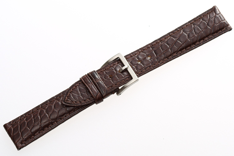 Custom luxury crocodile leather watch bands production in bulk