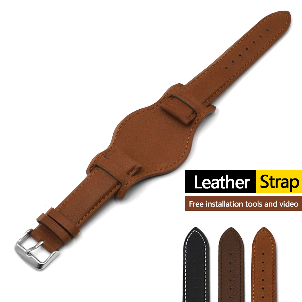 Hand made men`s wrist leather watch bracelets