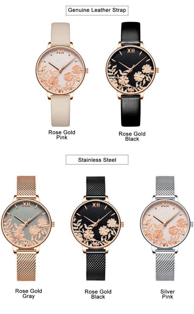 Vegan leather watch factory production