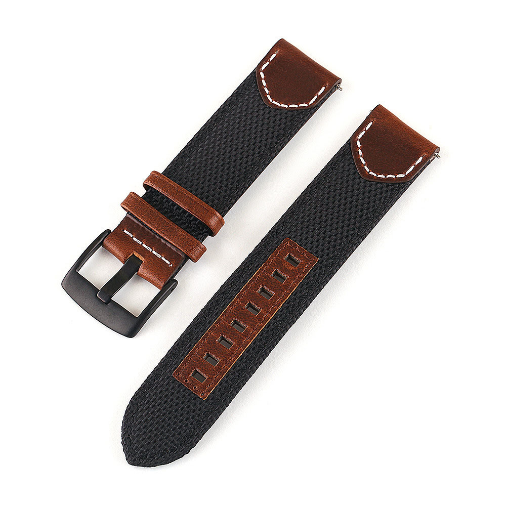 Custom nylon canvas strap watchbands in bulk