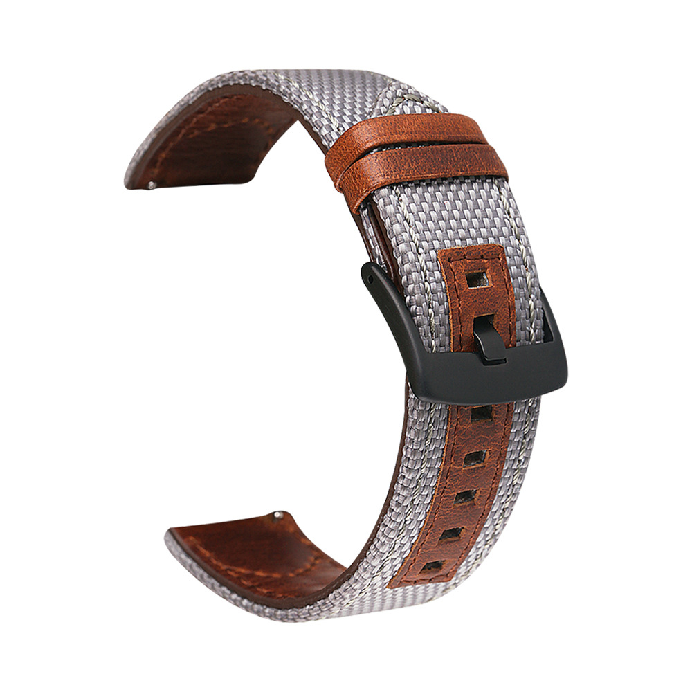 Custom nylon canvas strap watchbands in bulk