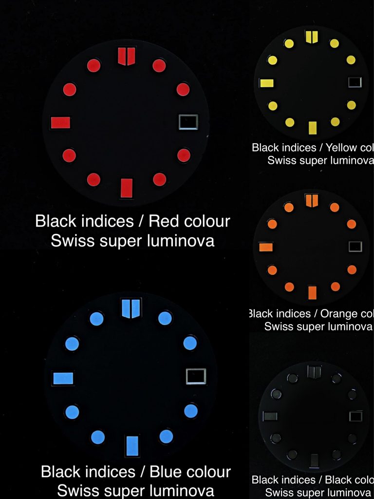 luminous watch dial