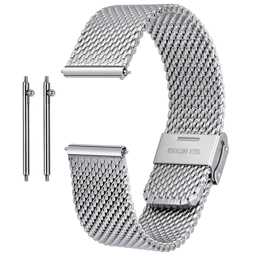 Stainless Steel Metal Mesh Quick Release Strap Milanese Bracelet Replacement