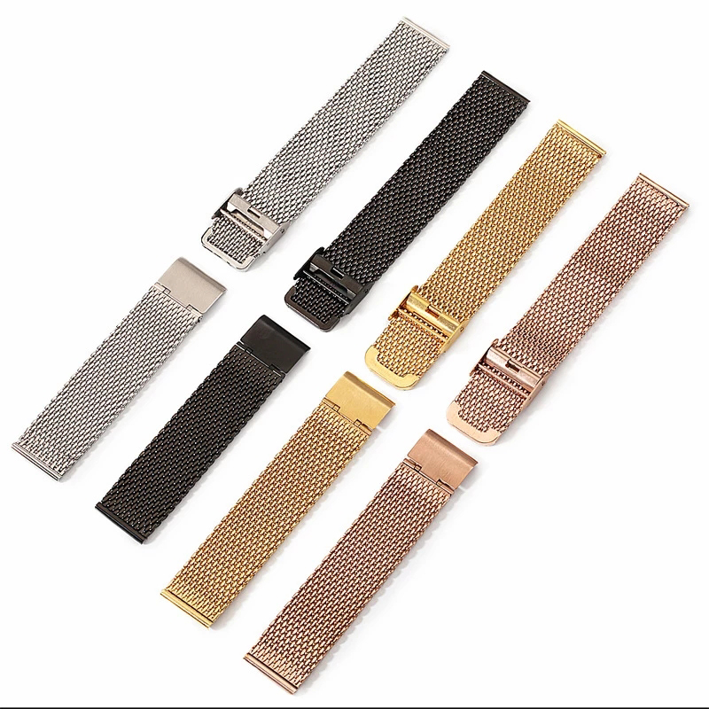 Custom quality stainless steel mesh band with different colors