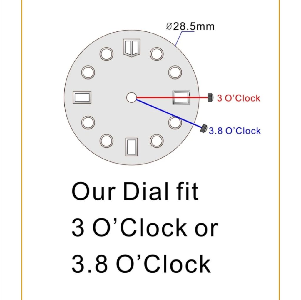 ODM meteorite dials with logo C3 BGW9 luminous indexes