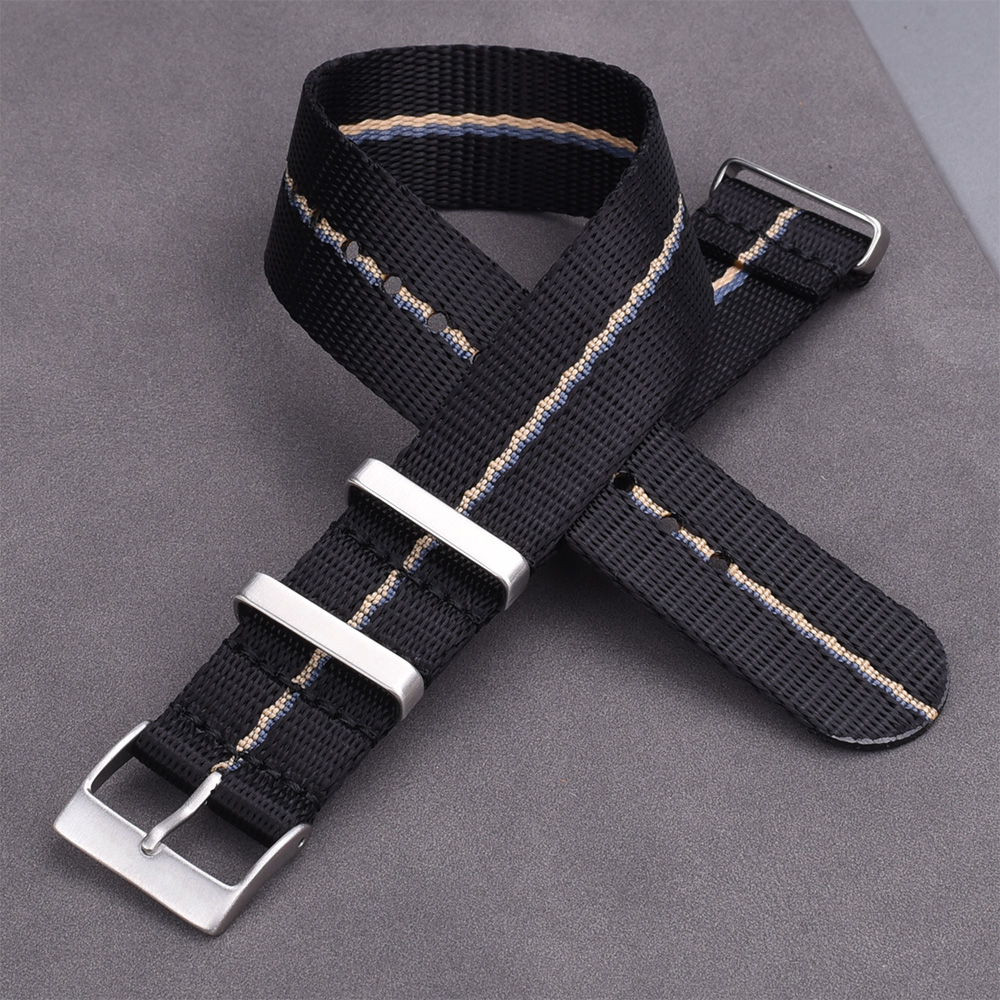 Custom nato nylon watch straps buckle with logo