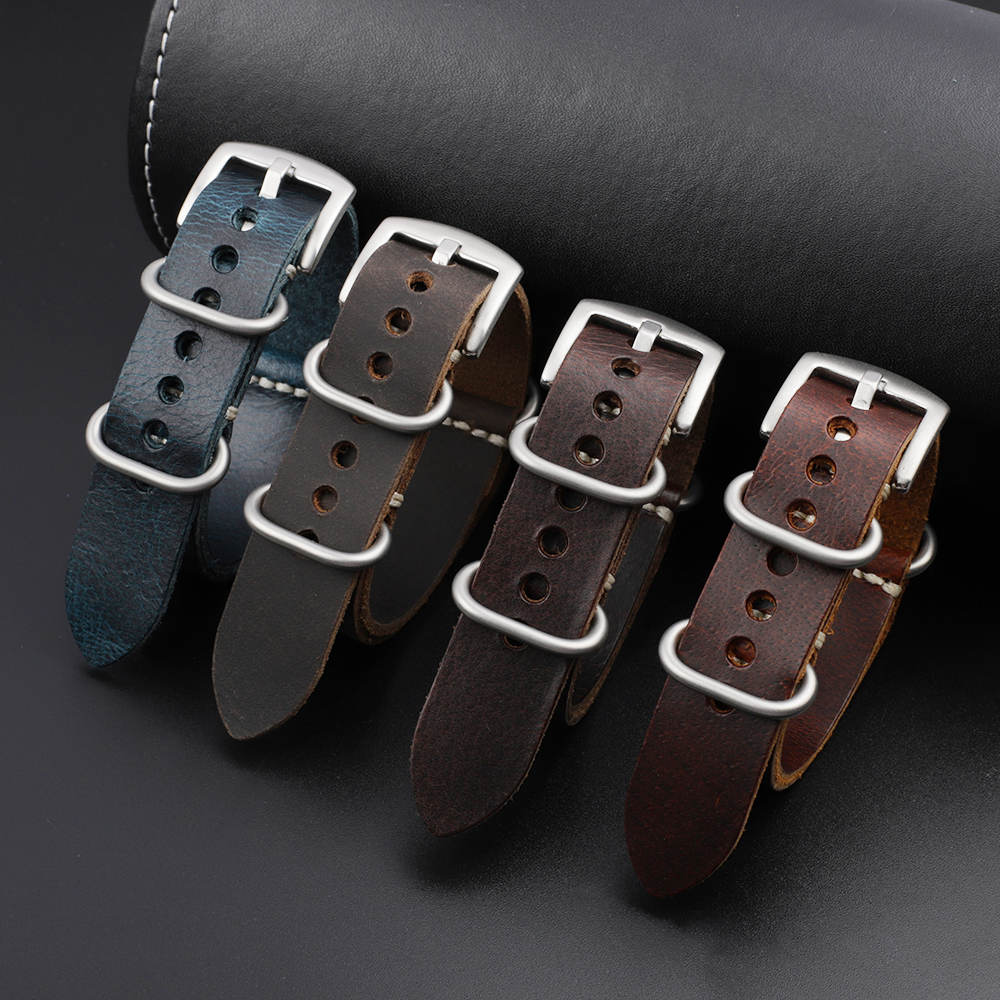 Vintage watch straps customzied logo made in China