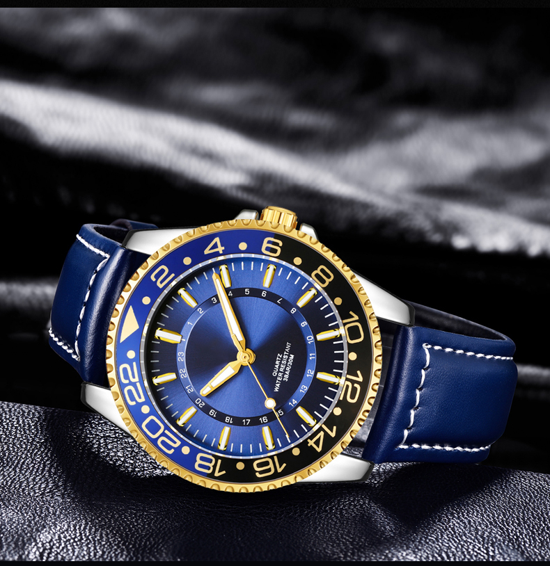 quartz company watch custom logo