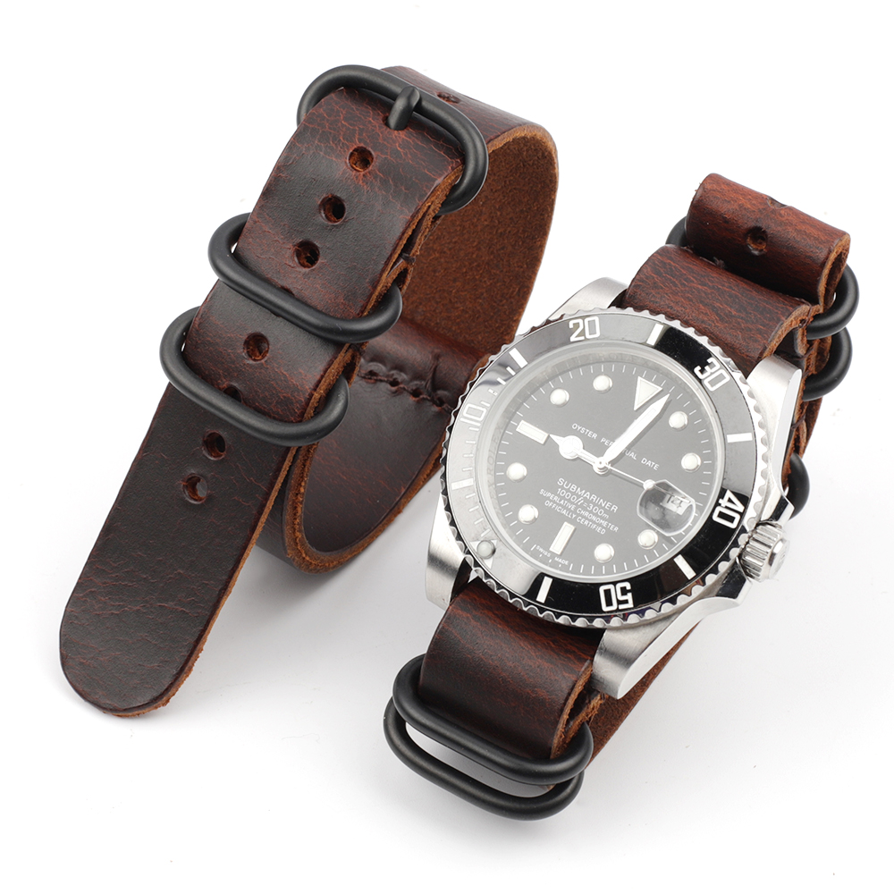 Vintage watch straps customzied logo made in China