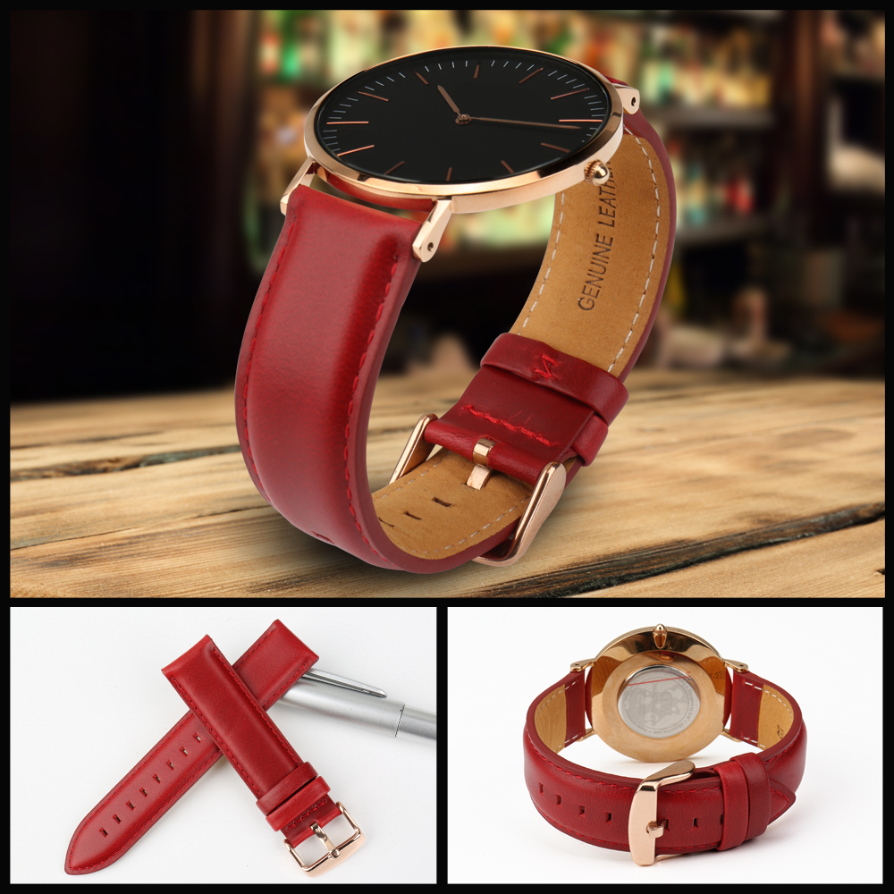 red watch strap