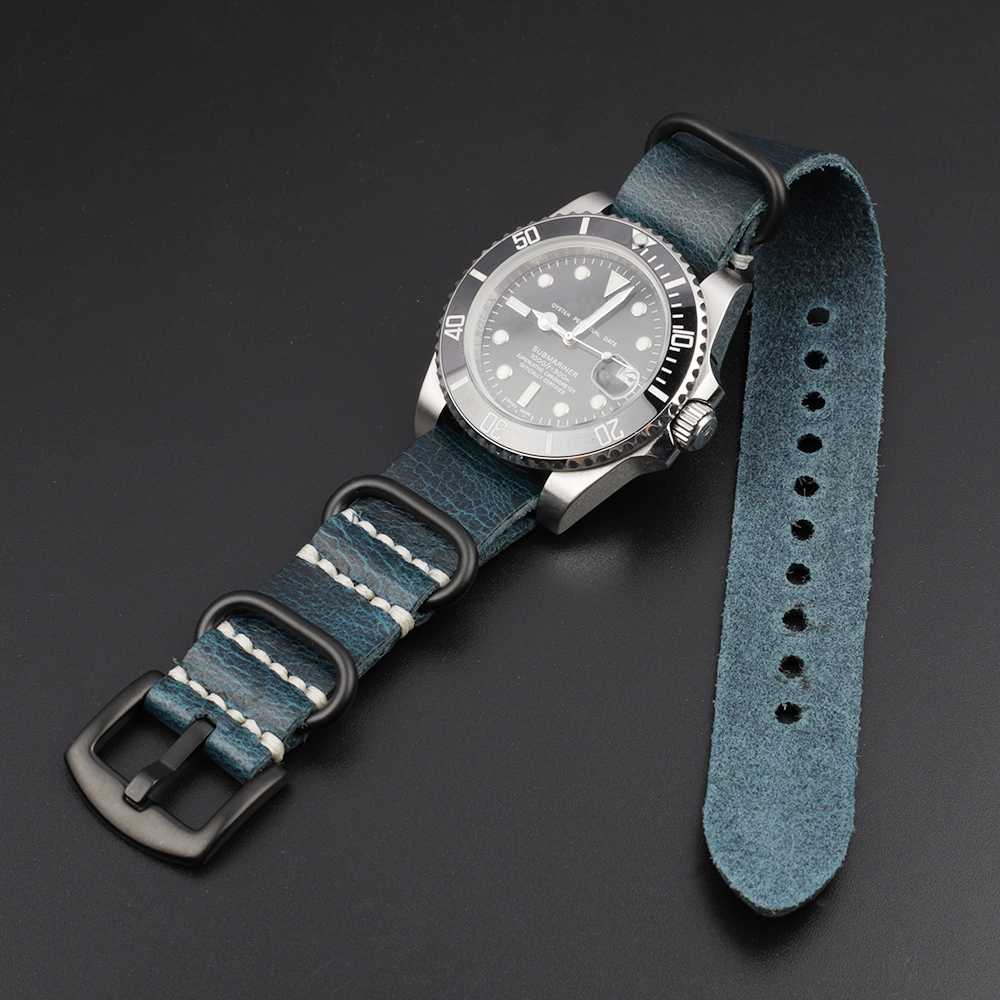 Vintage watch straps customzied logo made in China