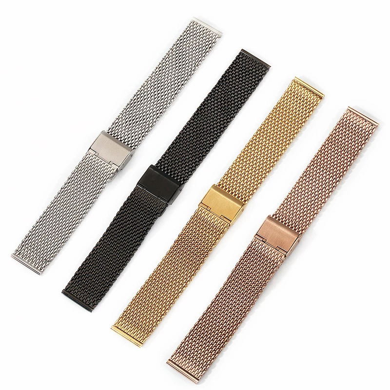 Custom quality stainless steel mesh band with different colors
