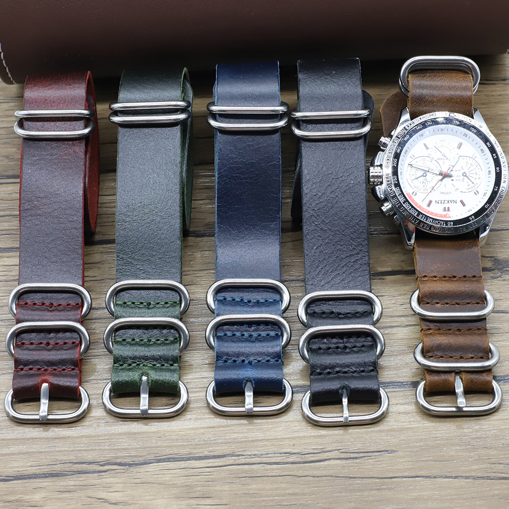 top grain leather strap