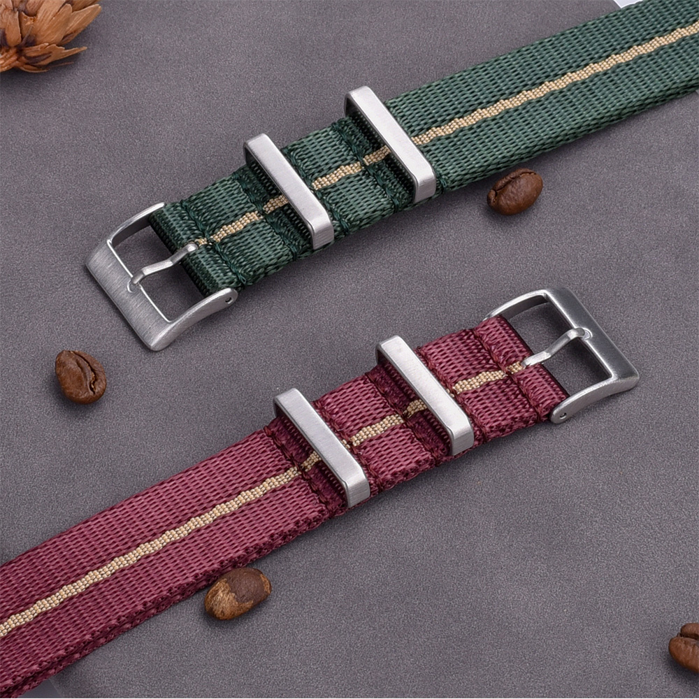 Custom nato nylon watch straps buckle with logo