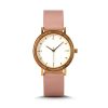 vegan leather strap watch with wooden bezel - Aigell Watch is a professional watch manufacturer