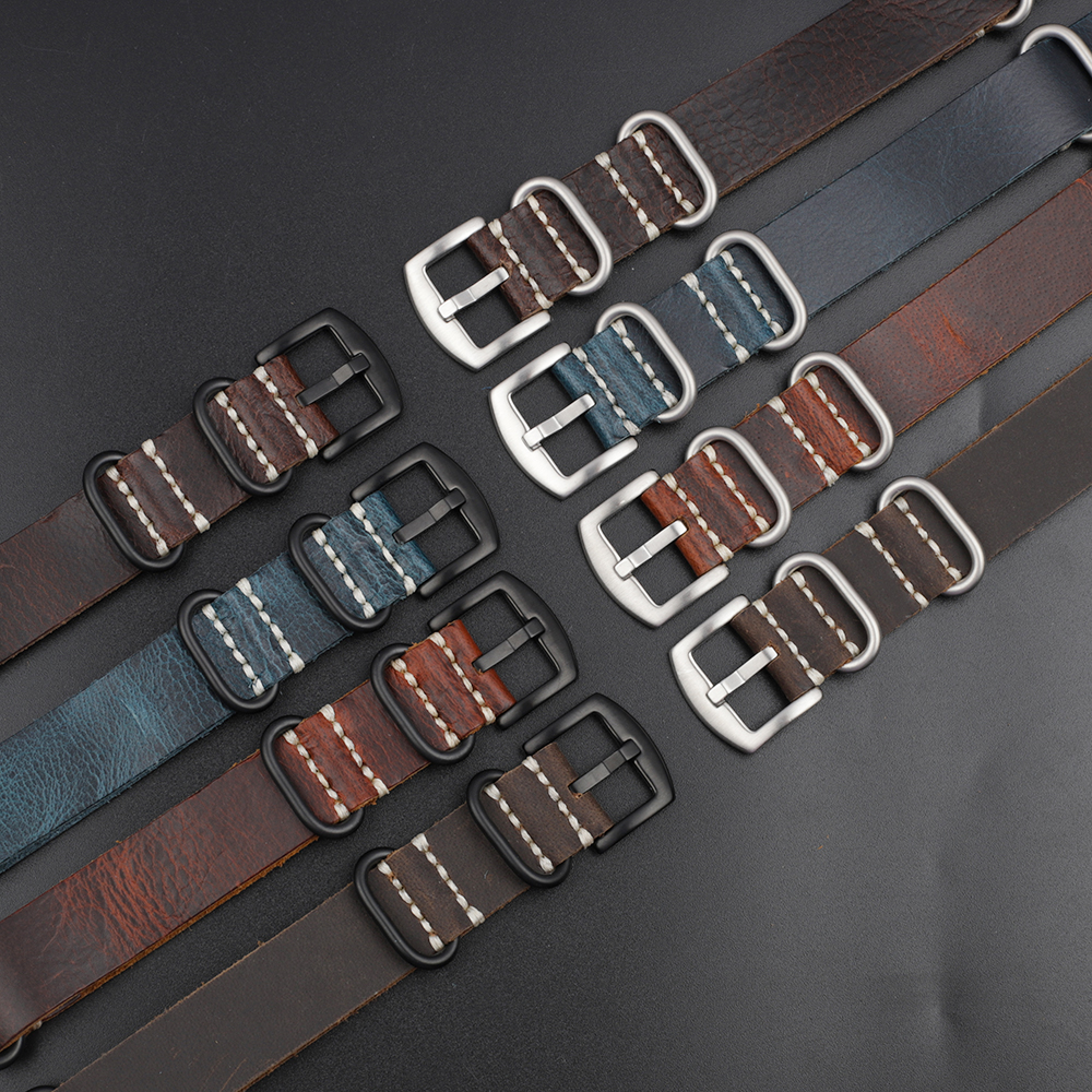 Vintage watch straps customzied logo made in China