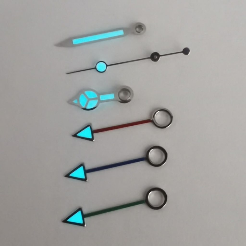 Custom high end GMT watch hands with different movement BGW9 luminous
