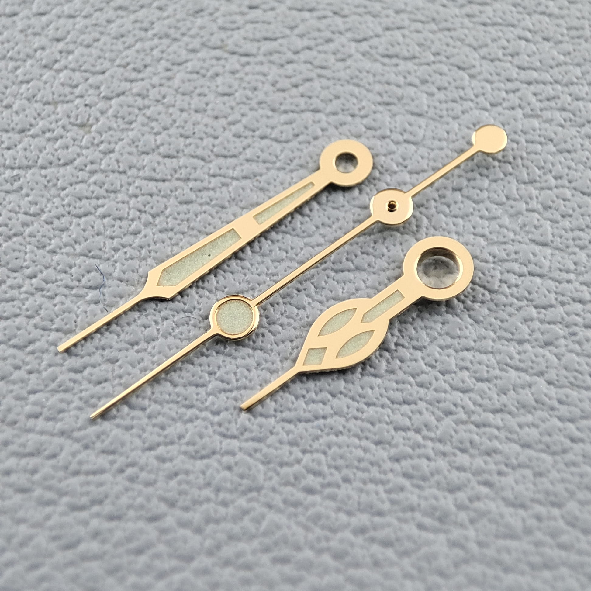 Custom luminous C3 hands in gold and other color,luminous watch hands,mens watch luminous hands