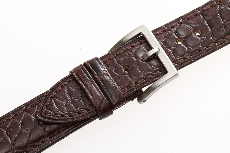 Custom luxury crocodile leather watch bands production in bulk