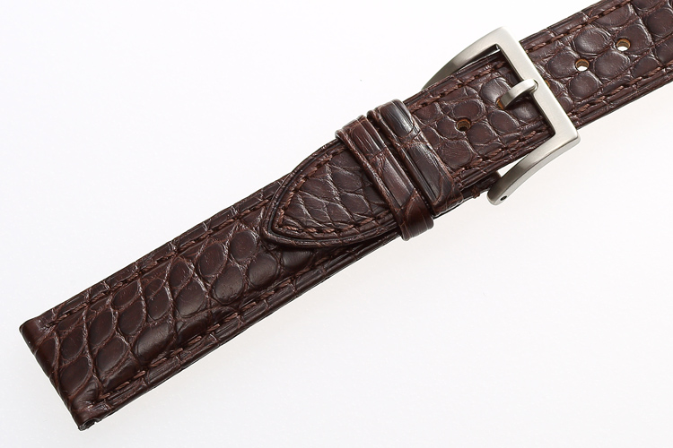 Custom luxury crocodile leather watch bands production in bulk
