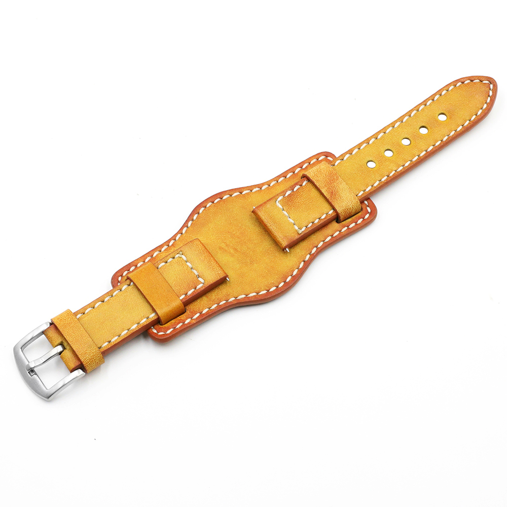 Hand made men`s wrist leather watch bracelets