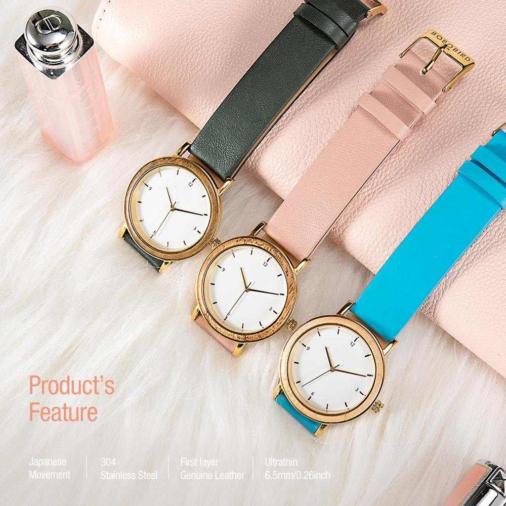 Pineapple leather band watches productions vegan leather watches with your logo